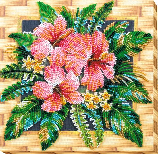 Midi Bead embroidery kit Flowers of Tanzania DIY Embroidery Kit beadwork  pattern - Price, description and photos ➽ Inspiration Crafts